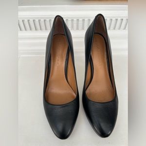 Banana Republic Black Leather Heels size 6.5